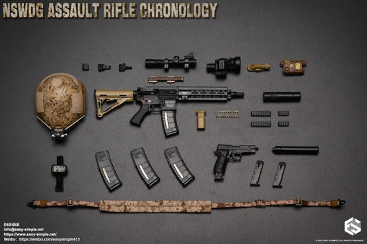 1:6 Easy & Simple NSWDG Assault Rifle Chronology Set E for 12" Figures 06046E