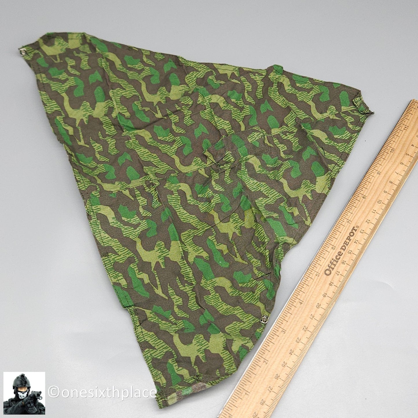 1:6 scale Ultimate Soldier WWII German NCO Splinter Camo Zeltbahn for 12" Figure