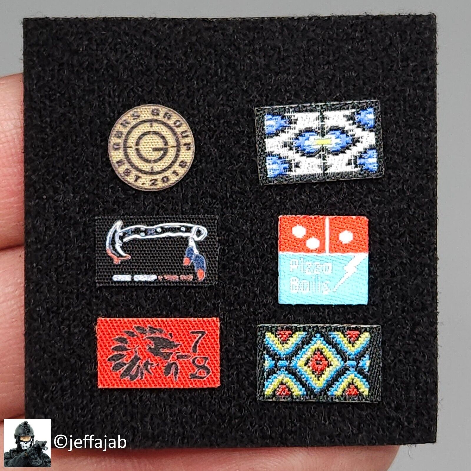 1:6 scale Easy & Simple Veteran Tactical Instructor Chapter II Patches Set