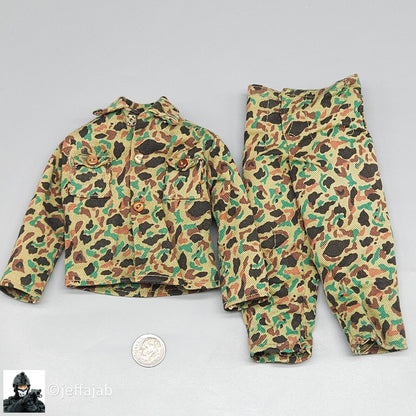 1:6 Vintage Hasbro GI Joe 1964 Action Marine Basics Camo Fatigues Shirt & Pants