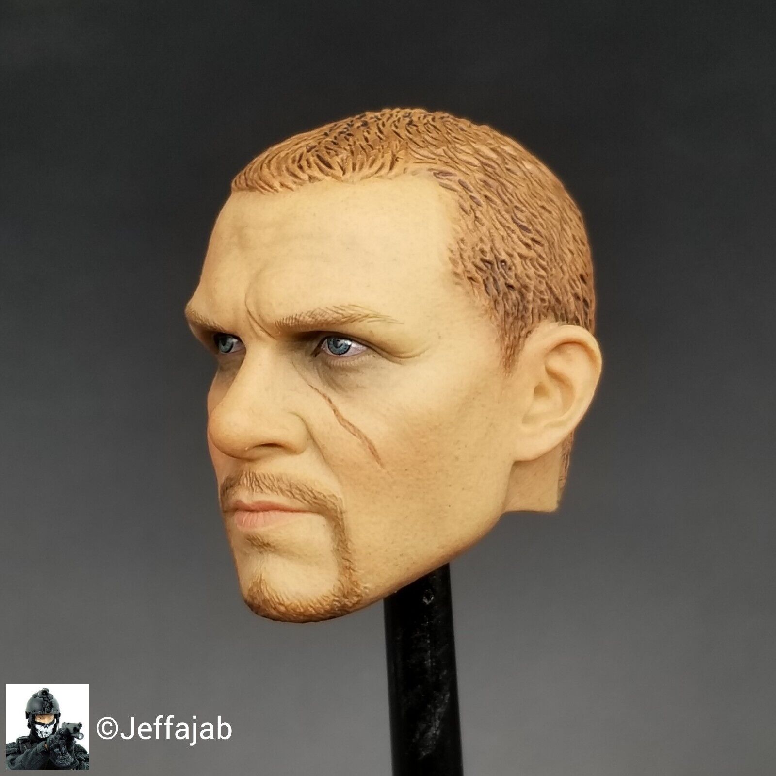 1:6 Easy & Simple CBI Enforcer Corps Yuri Male Head Sculpt 12" GI Joe Dragon 