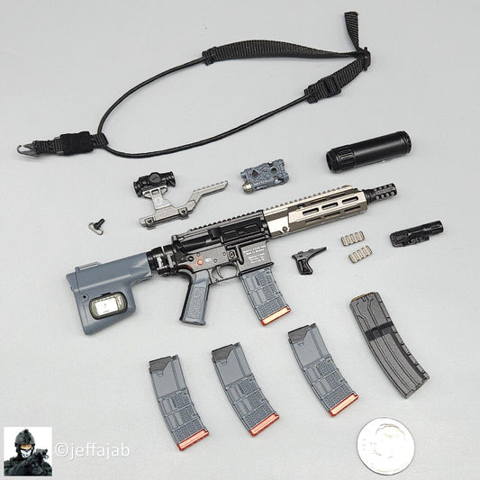 1:6 scale Easy & Simple ZERT Deathridge Remastered HK416 Rifle for 12" Figures