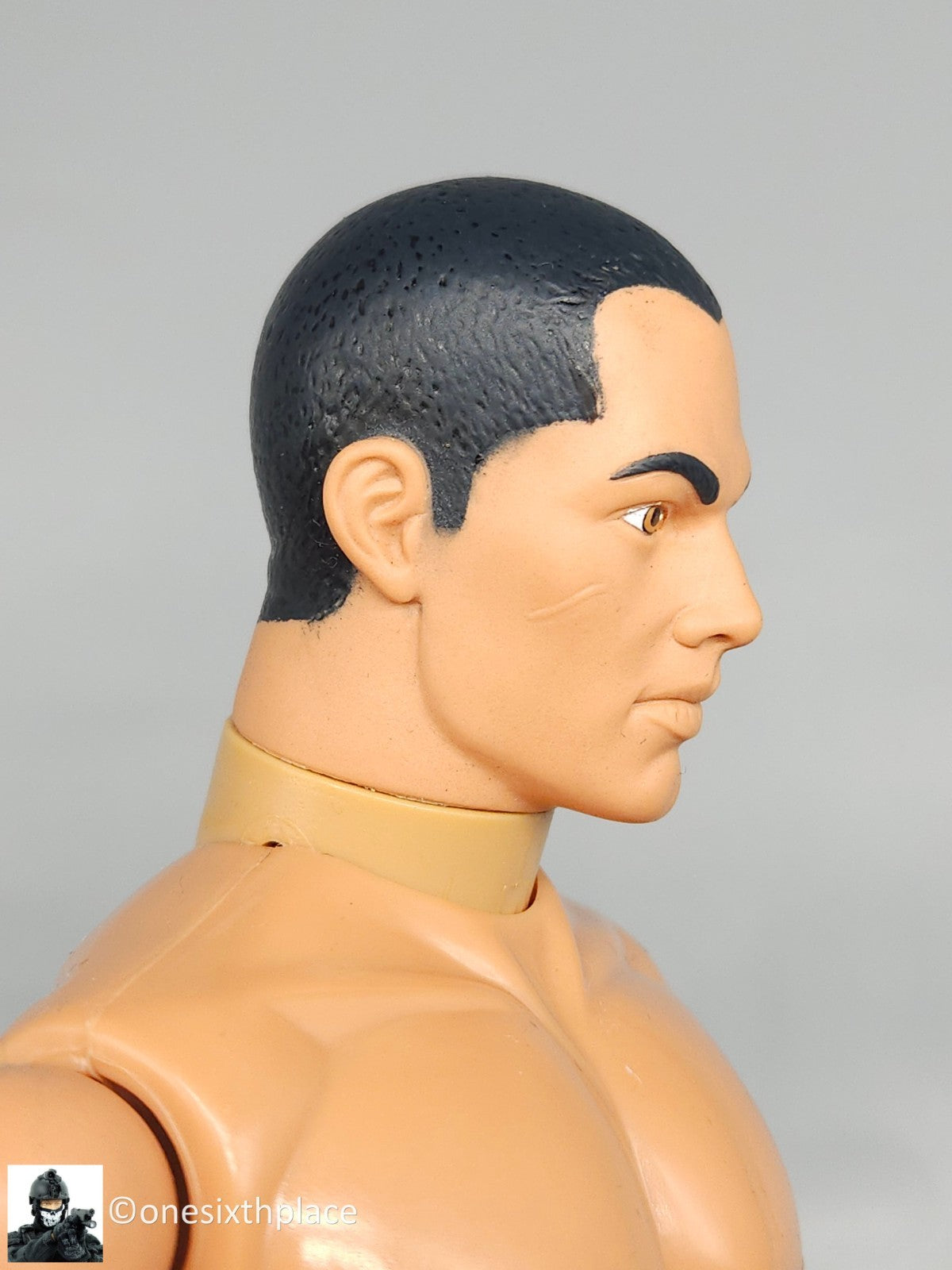 1:6 scale Hasbro GI Joe 1996 Male Nude Body Black Hair Brown Eyes 12" Figure