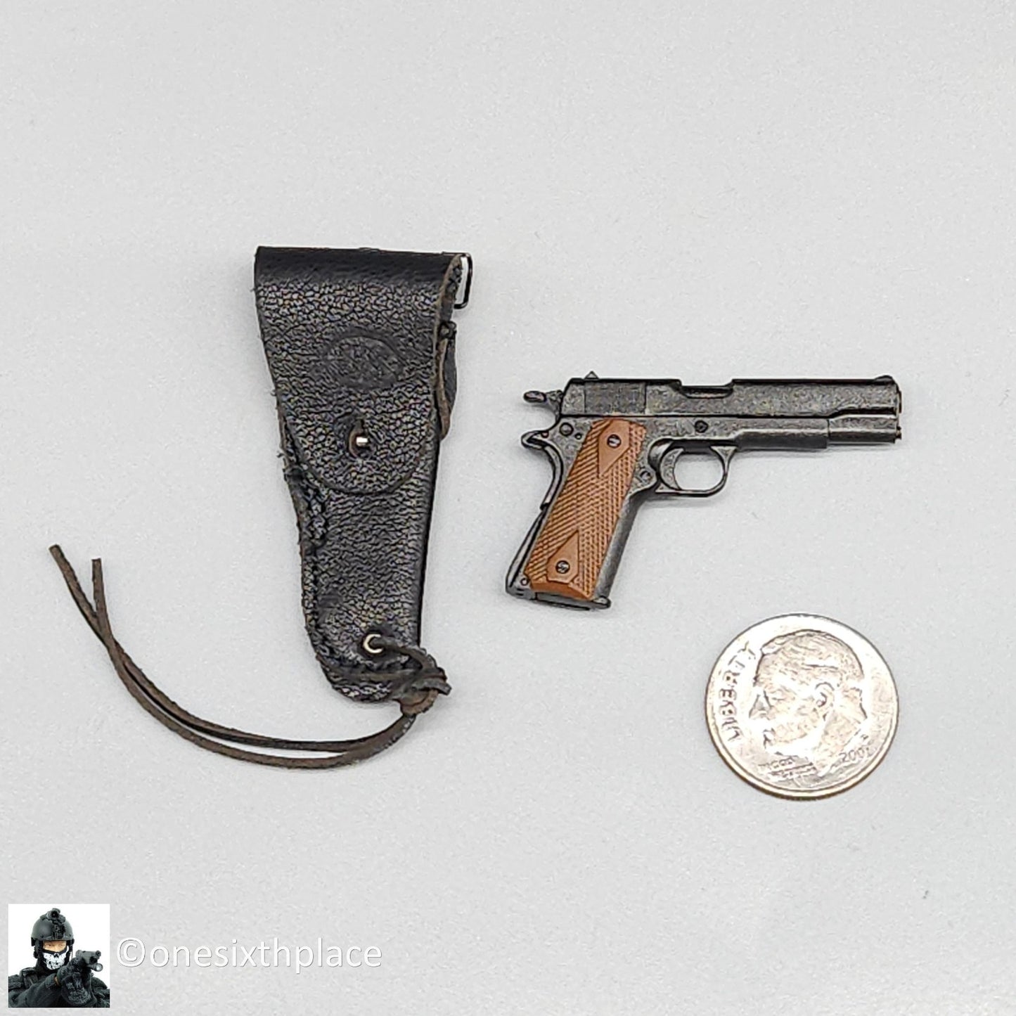1:6 scale Ujindou Vietnam US Army 25th Infantry Division 1911 Pistol w/ Holster