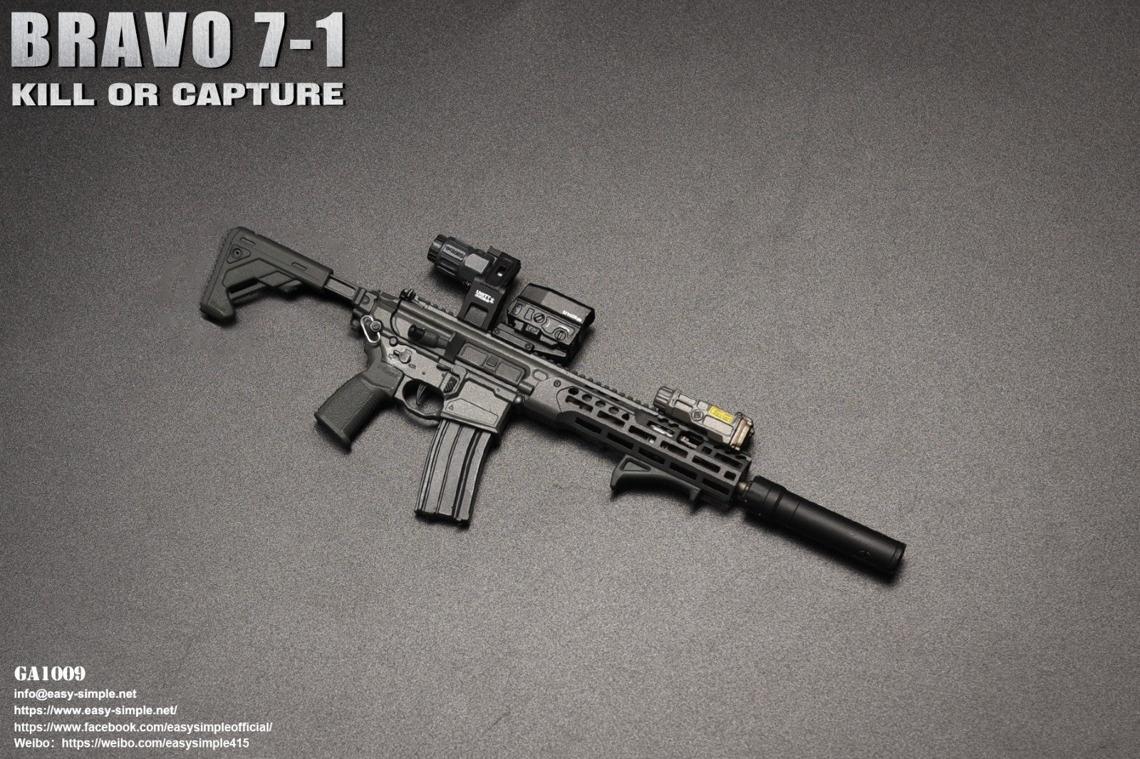 1:6 scale General's Armoury Bravo 7-1 Kill or Capture SPEAR LT 5.56 Rifle