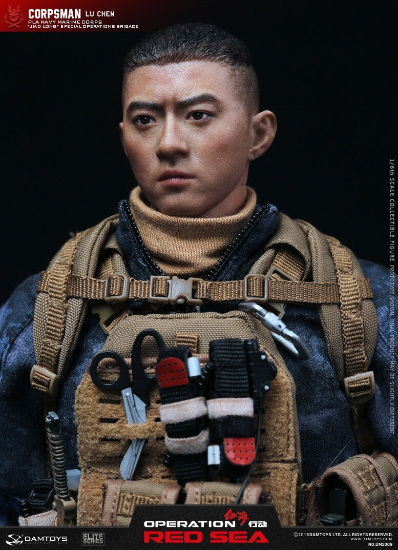 1:6 DamToys Operation Red Sea PLA Navy Corpsman Night Camo Shirt for 12" Figures