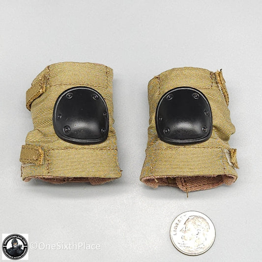1:6 scale ACE SEAL Team 10 Tan Knee Pads for 12" Figures