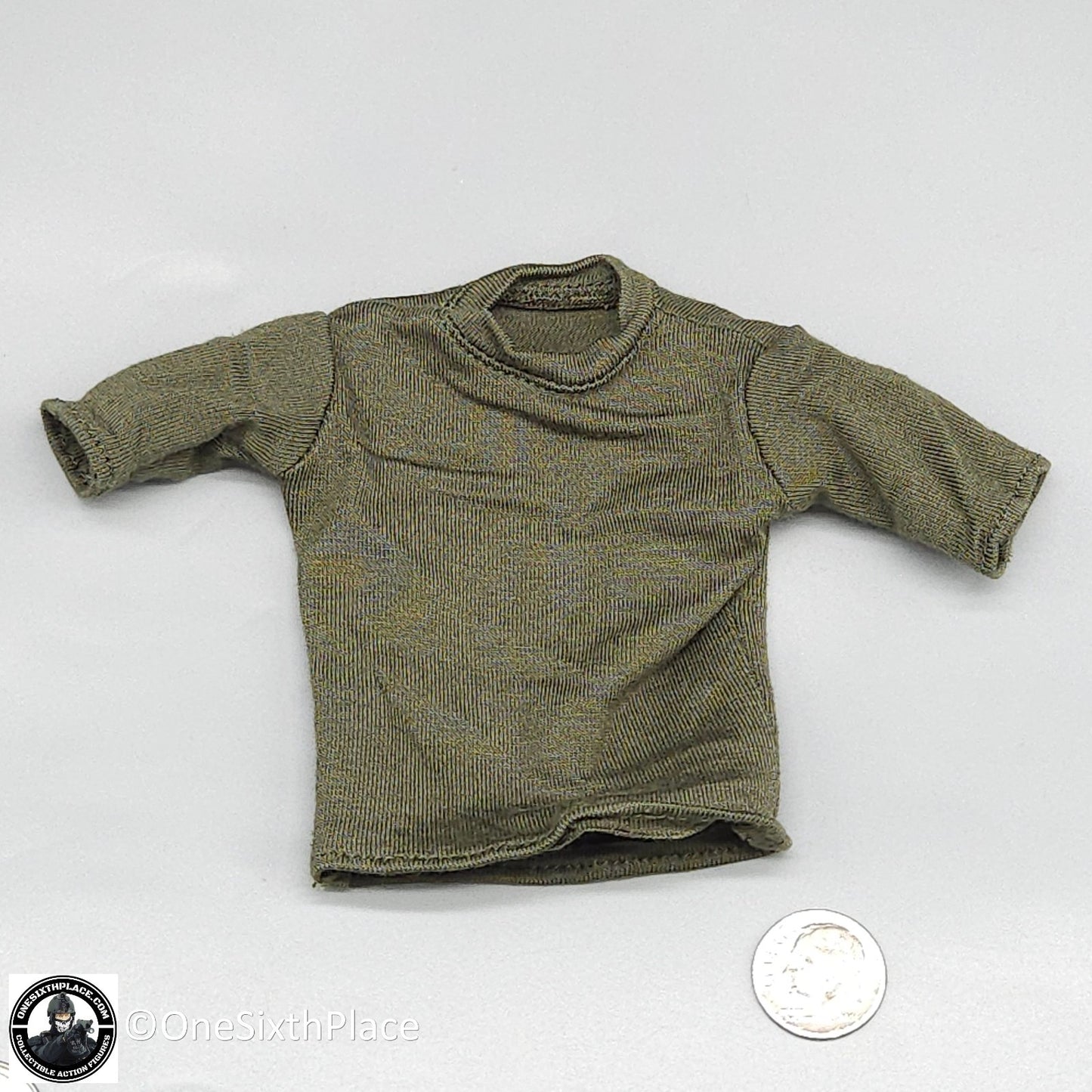 1:6 scale Whoho Toys Vietnam 173rd Airborne Green T-Shirt for 12" Figures
