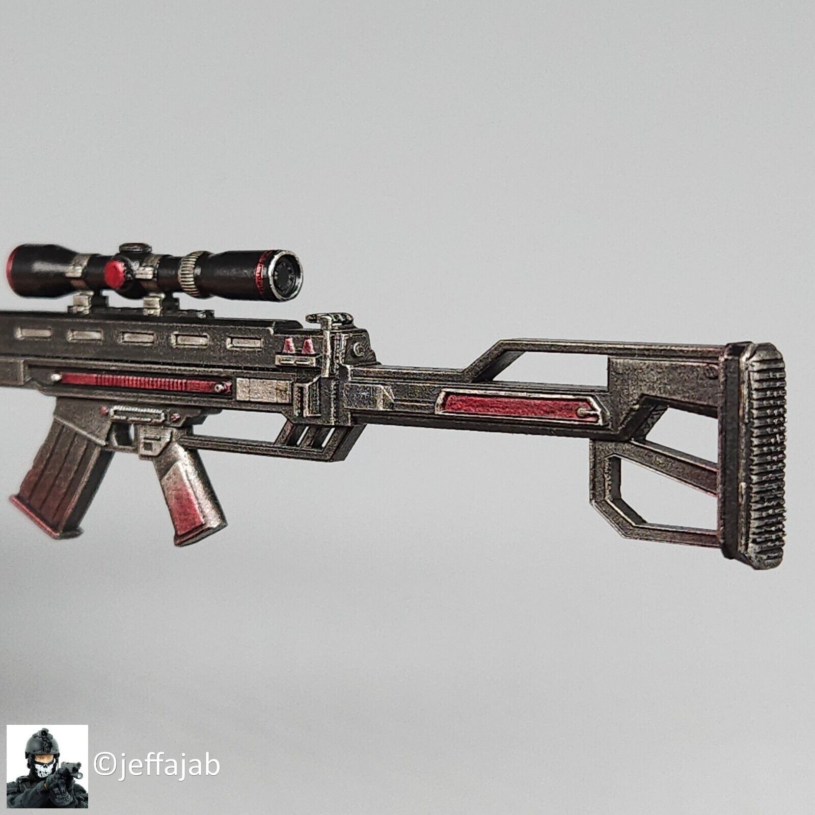 1:6 scale Create Models Female Sniper Girl Lan Sniper Rifle for 12" Figures