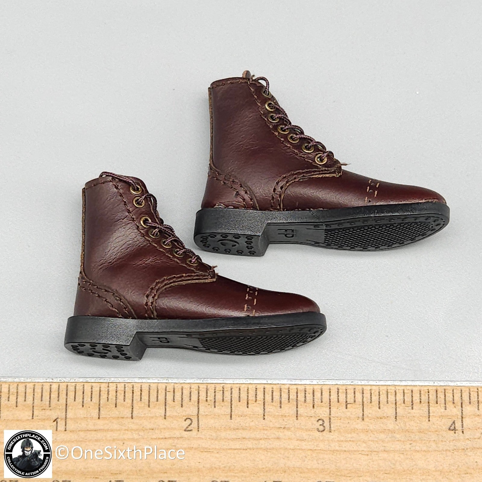 1:6 WWII US 2nd Armored Div Tank Loader "Coon Ass" Boots for 12" Figures