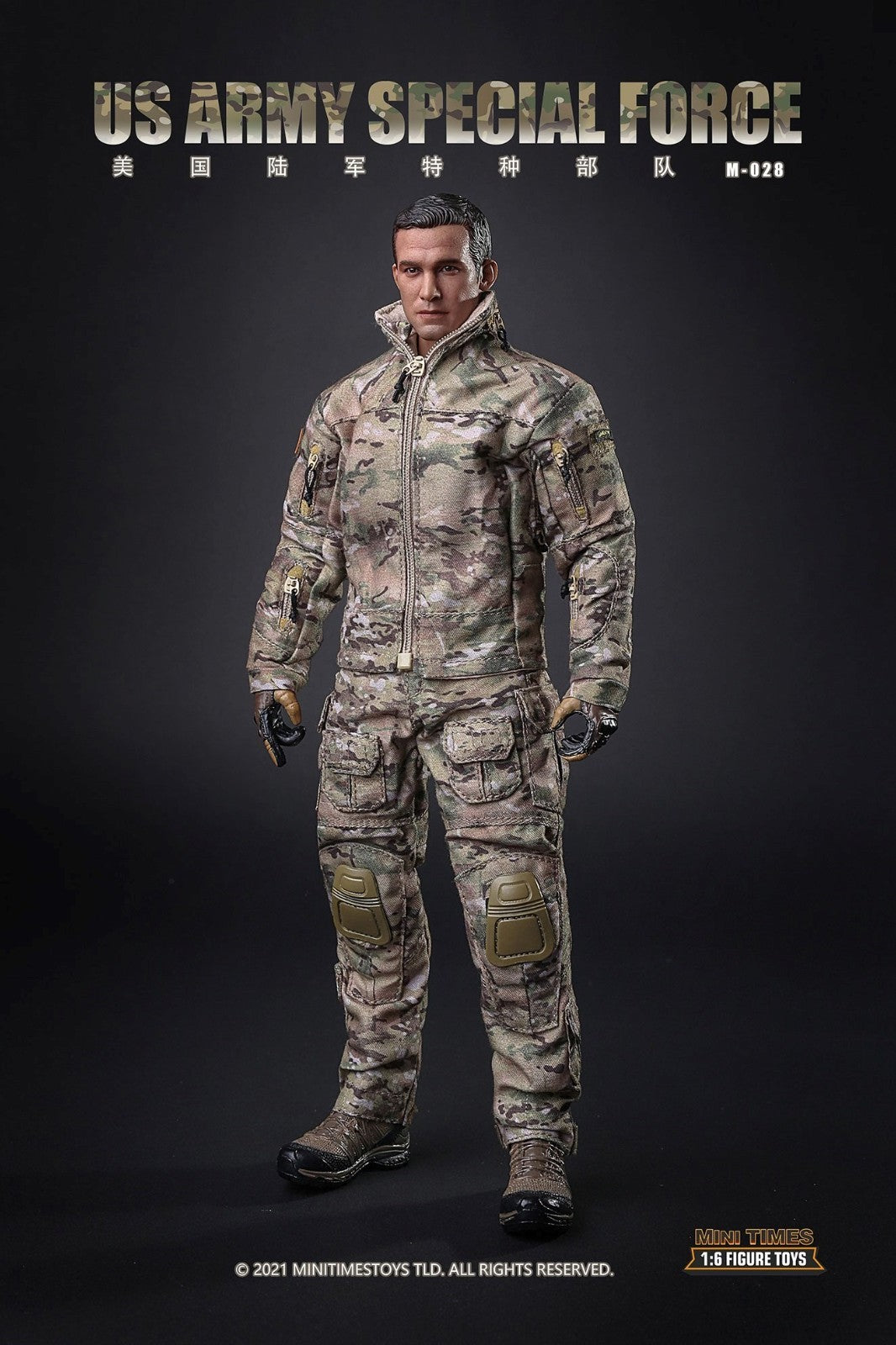 1:6 Mini Times US Army Special Forces HALO Multicam Uniform for 12" Figures M028