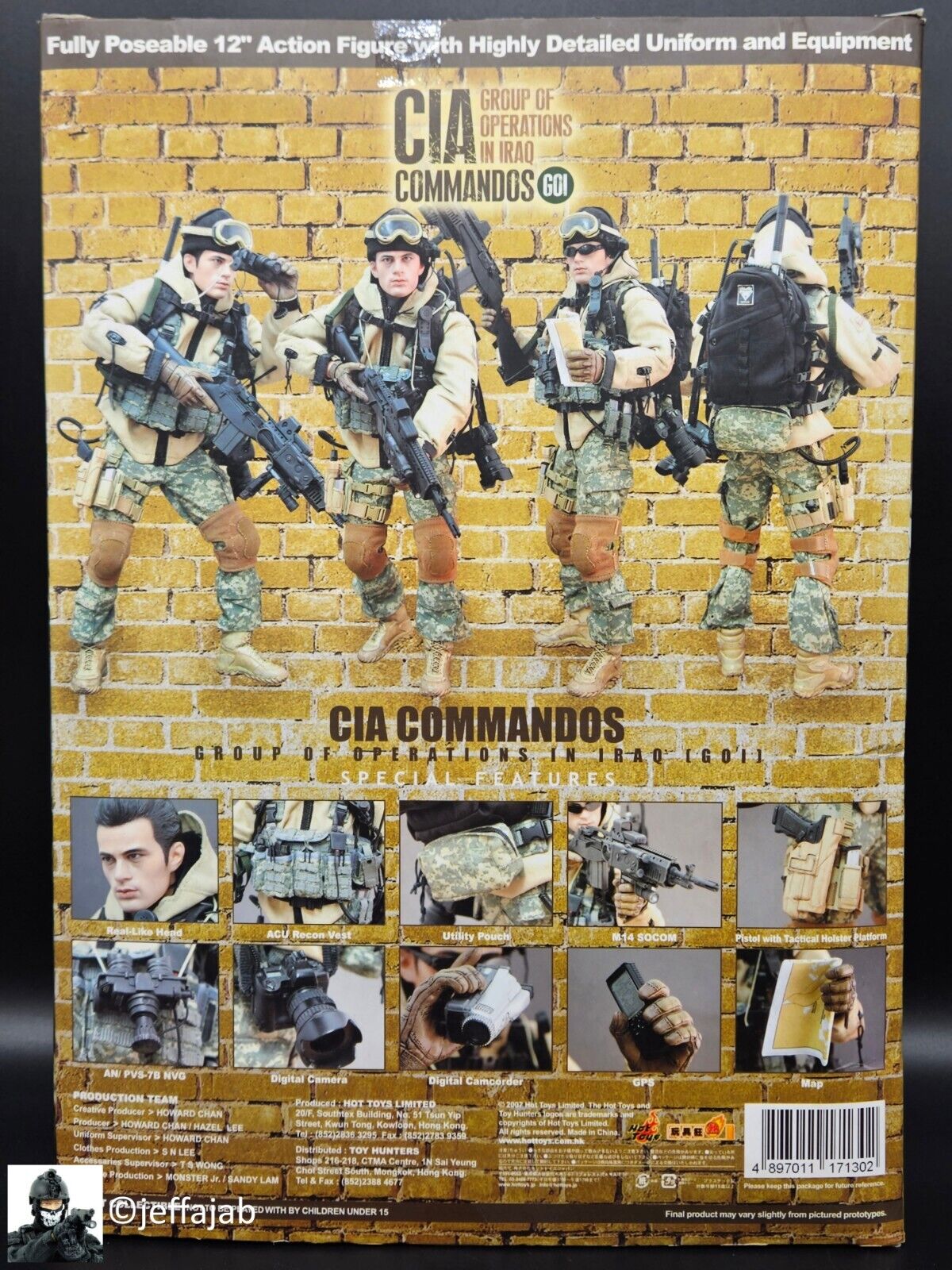 1:6 scale Hot Toys CIA Commandos Group of Operations in Iraq 12" Figure