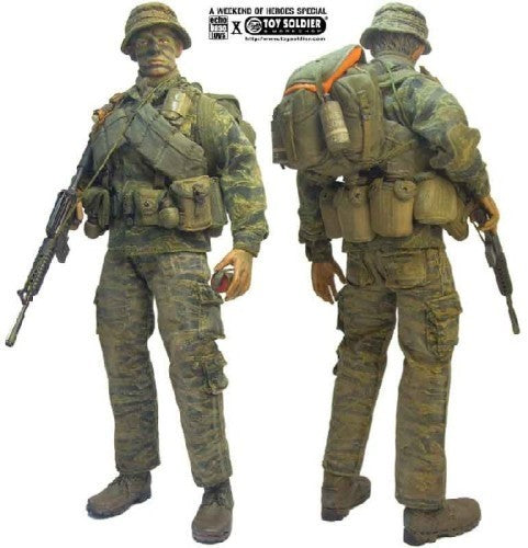 1:6 scale Toy Soldier Vietnam LRRP Kenn Miller Camo Male Head for 12" Figure