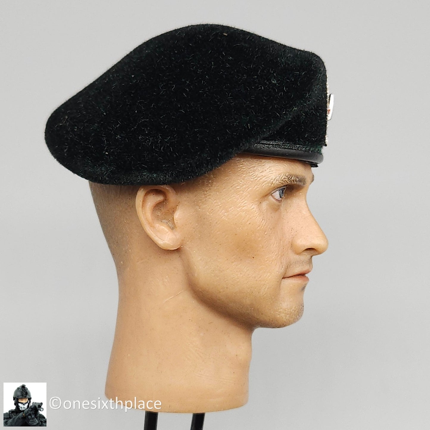 1:6 scale Dragon Vietnam Mike Green Beret Hat Cap w/ Flash for 12" Figures