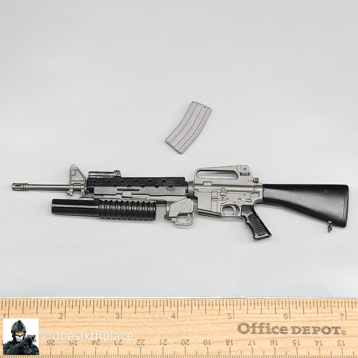 1:6 scale Dragon M16 Rifle w/ M203 Grenade Launcher READ NOTES for 12" Figures