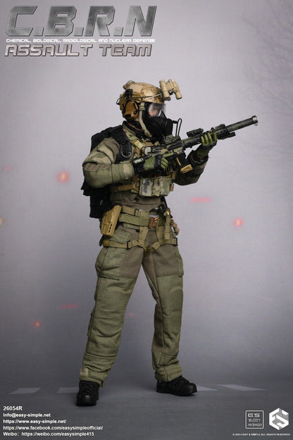 1:6 Easy & Simple CBRN Assault Team Patches Set for 12" Figures