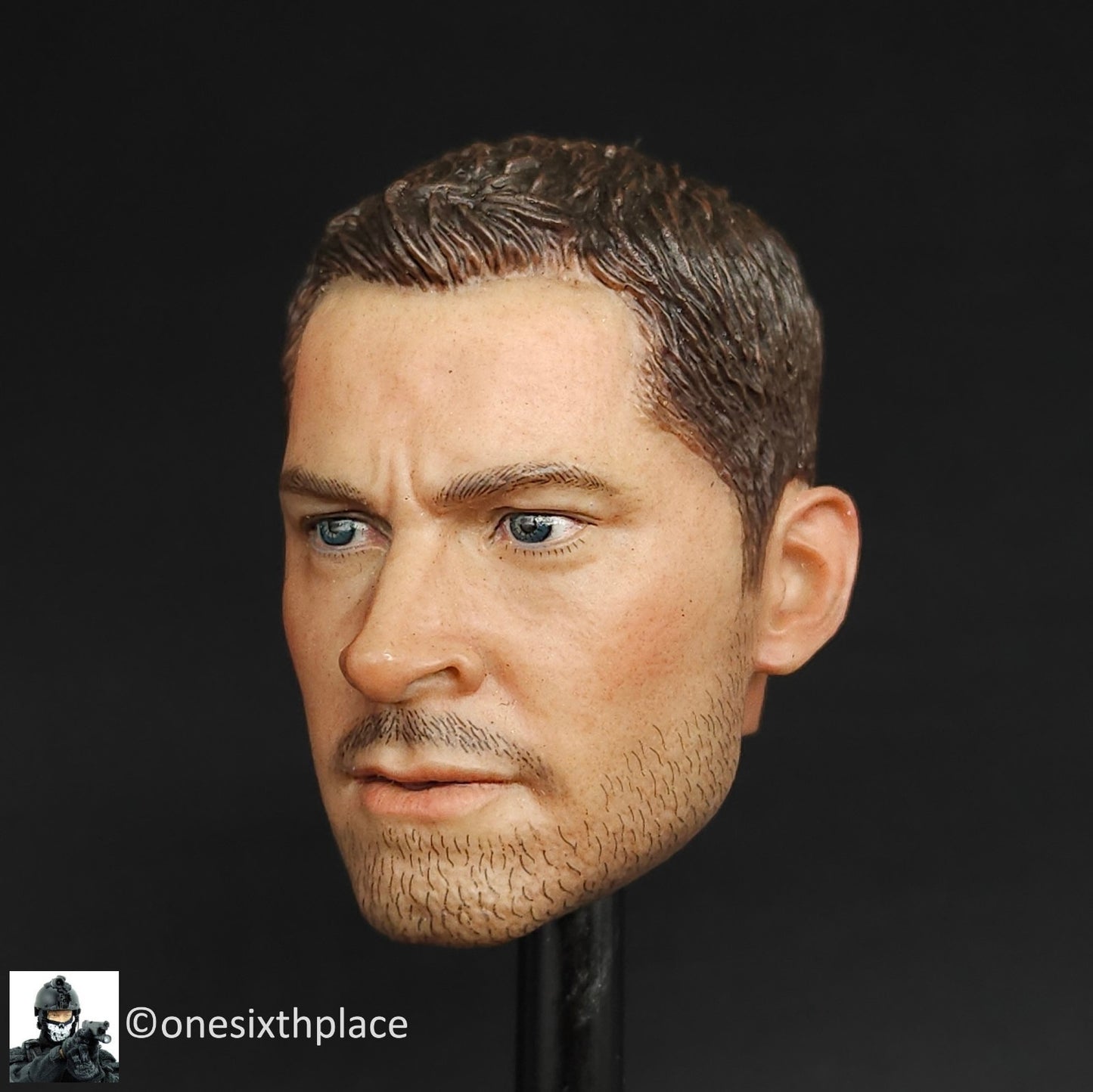 1:6 scale Soldier Story Marine Raiders Male Head Sculpt for 12" Figures