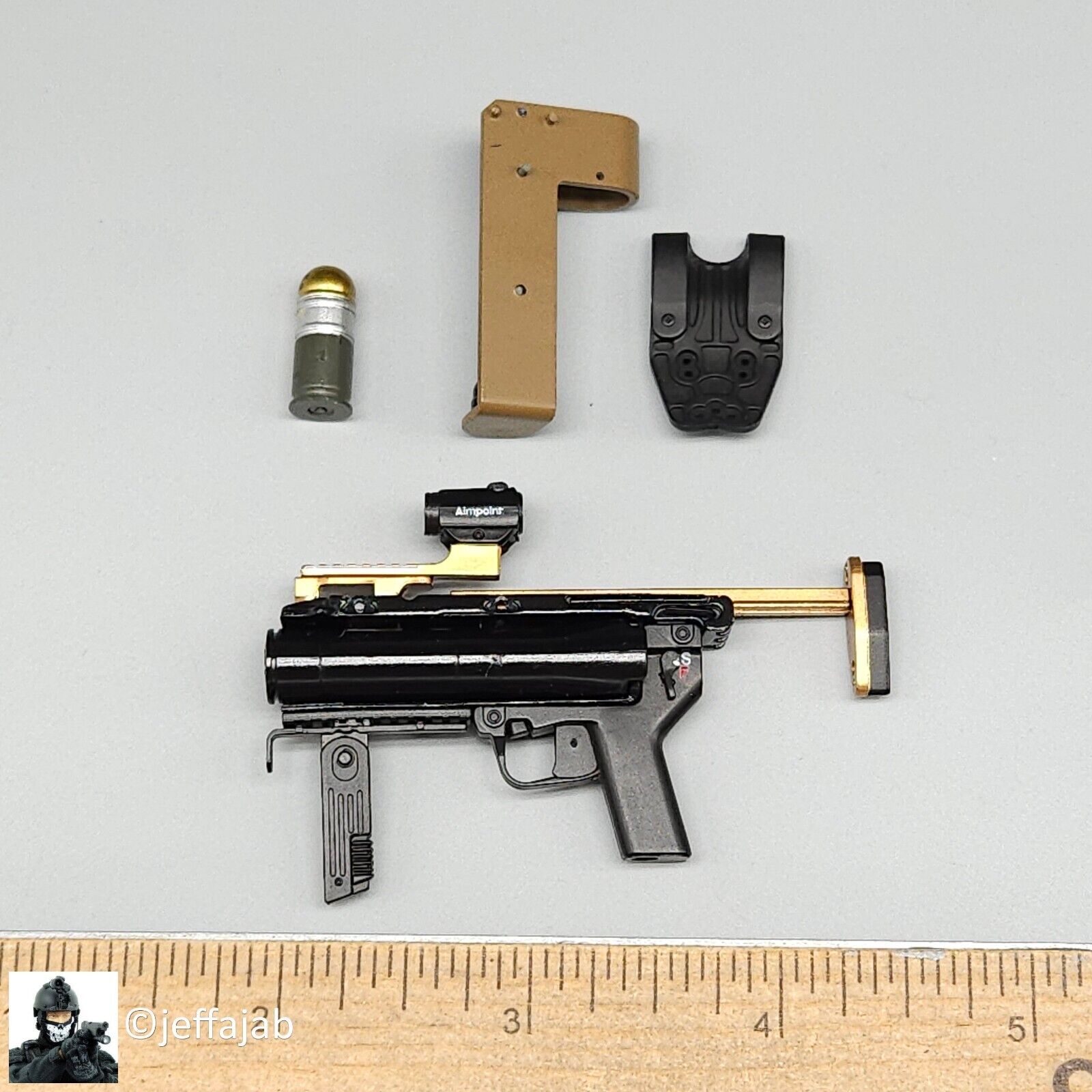 1:6 DamToys Extreme Zone Agent Hugh Laphroaig M320 Grenade Launcher w/ Holster