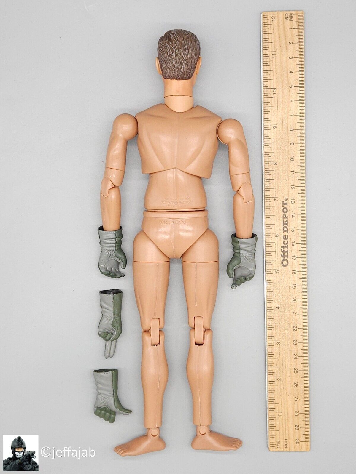 1:6 BBI Naval Aviator George Bush Male Body w/ Head & Gloves for 12" Figures