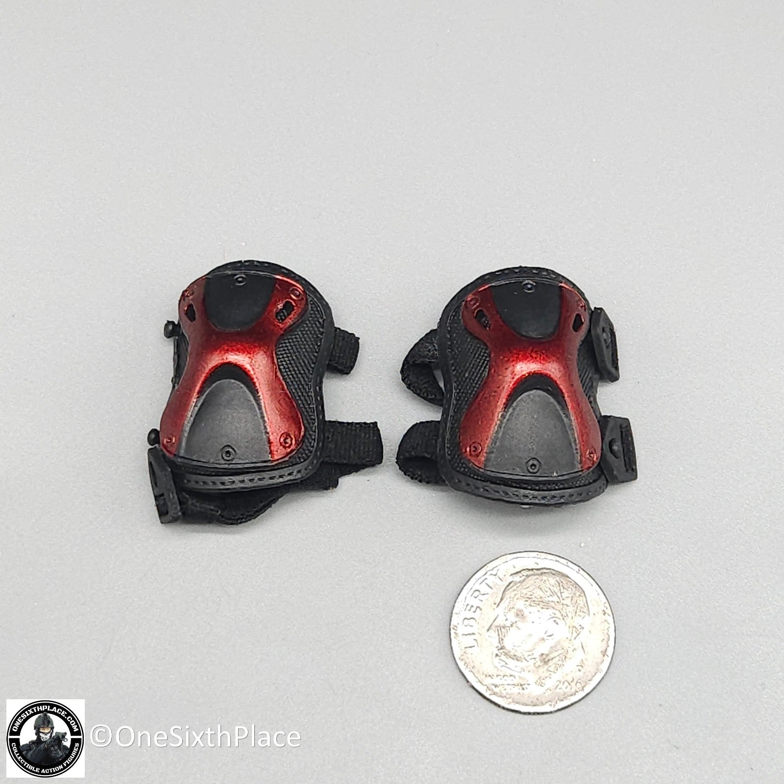 1:6 scale Fire Girl Female CQB Tactical Agent Red Black Knee Pads 12" Figures