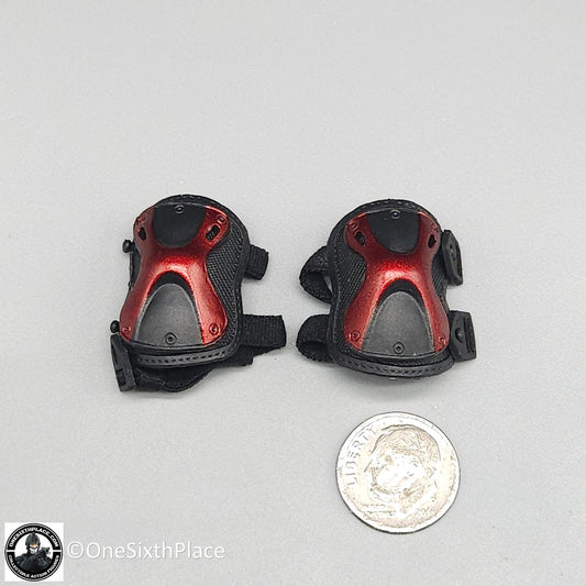 1:6 scale Fire Girl Female CQB Tactical Agent Red Black Knee Pads 12" Figures