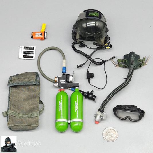 1:6 BBI Navy SEAL HALO Helmet Oxygen Tank & Goggles for 12" Figures