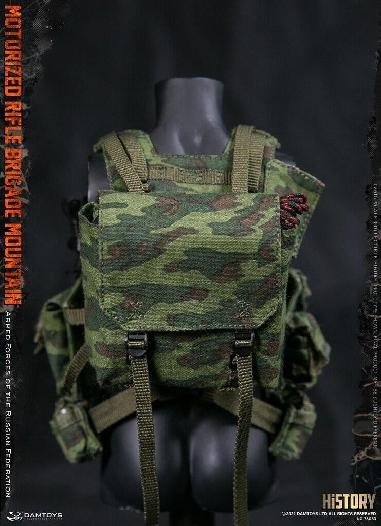 1:6 DamToys Russian Motorized Rifle Brigade Flora Camo 6SH92 Vest for 12" Figure