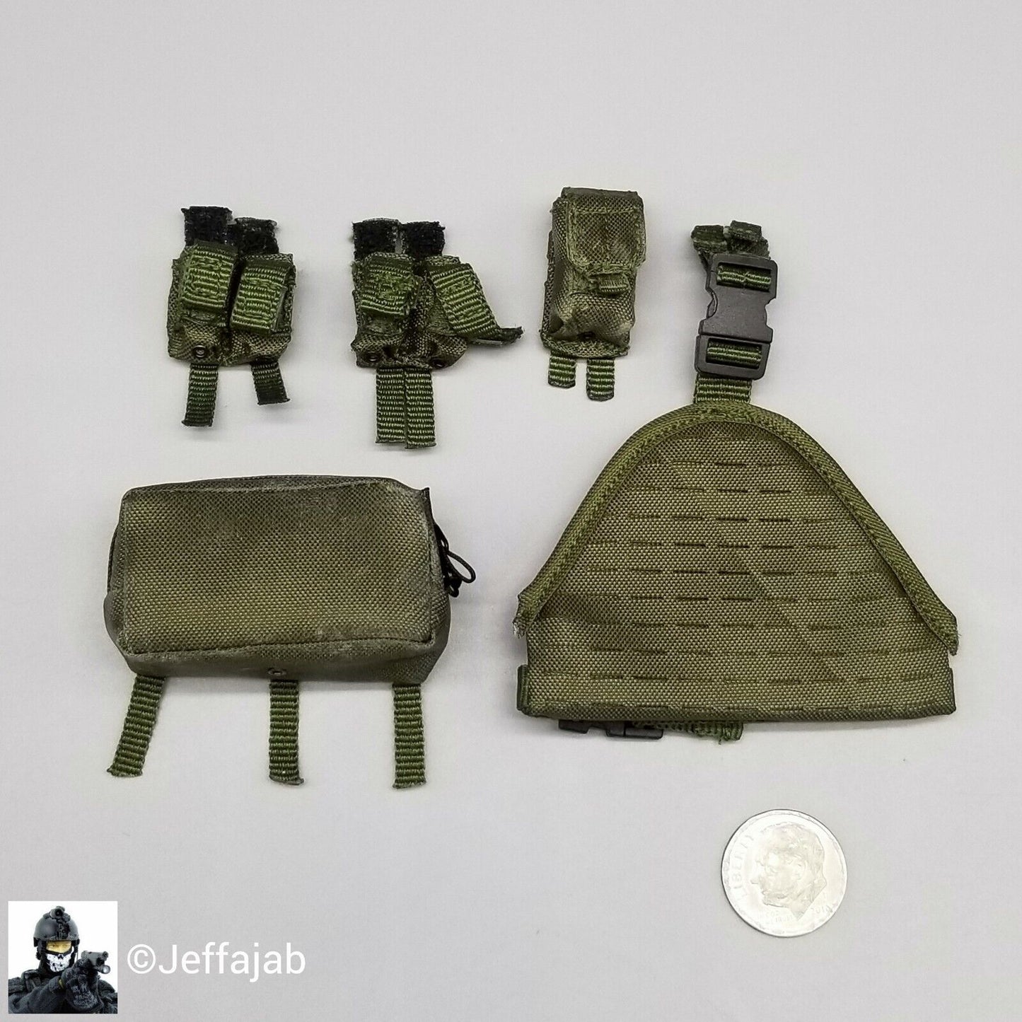 1:6 Easy & Simple CBI Enforcer Corps Yuri Leg Panel & Pouch Set #1 for 12" GIJoe