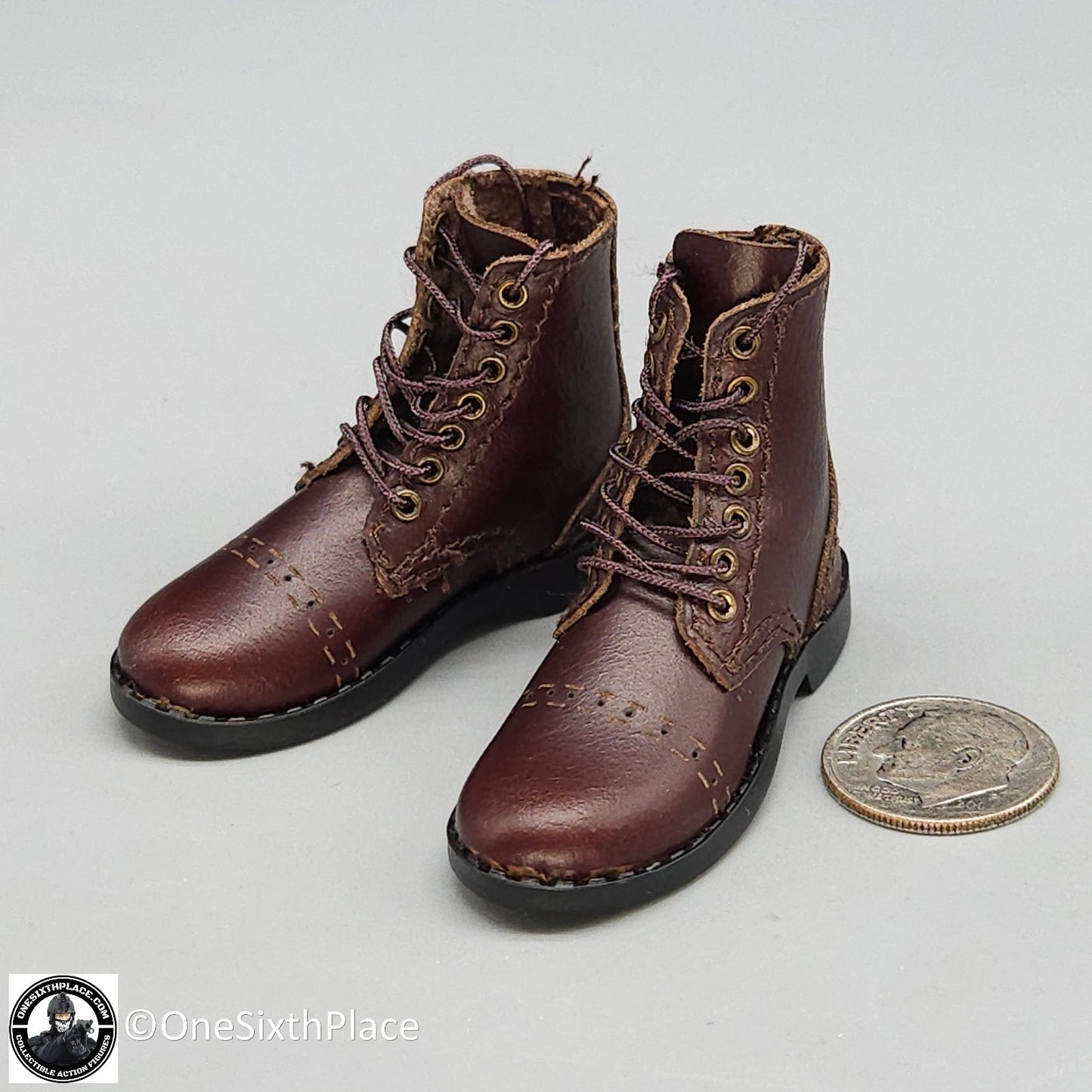 1:6 WWII US 2nd Armored Div Tank Loader "Coon Ass" Boots for 12" Figures