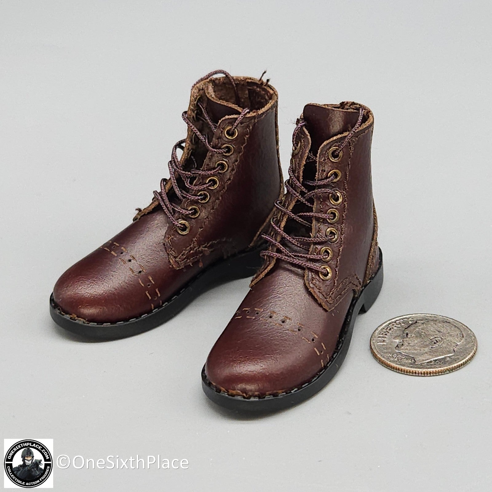 1:6 WWII US 2nd Armored Div Tank Loader "Coon Ass" Boots for 12" Figures