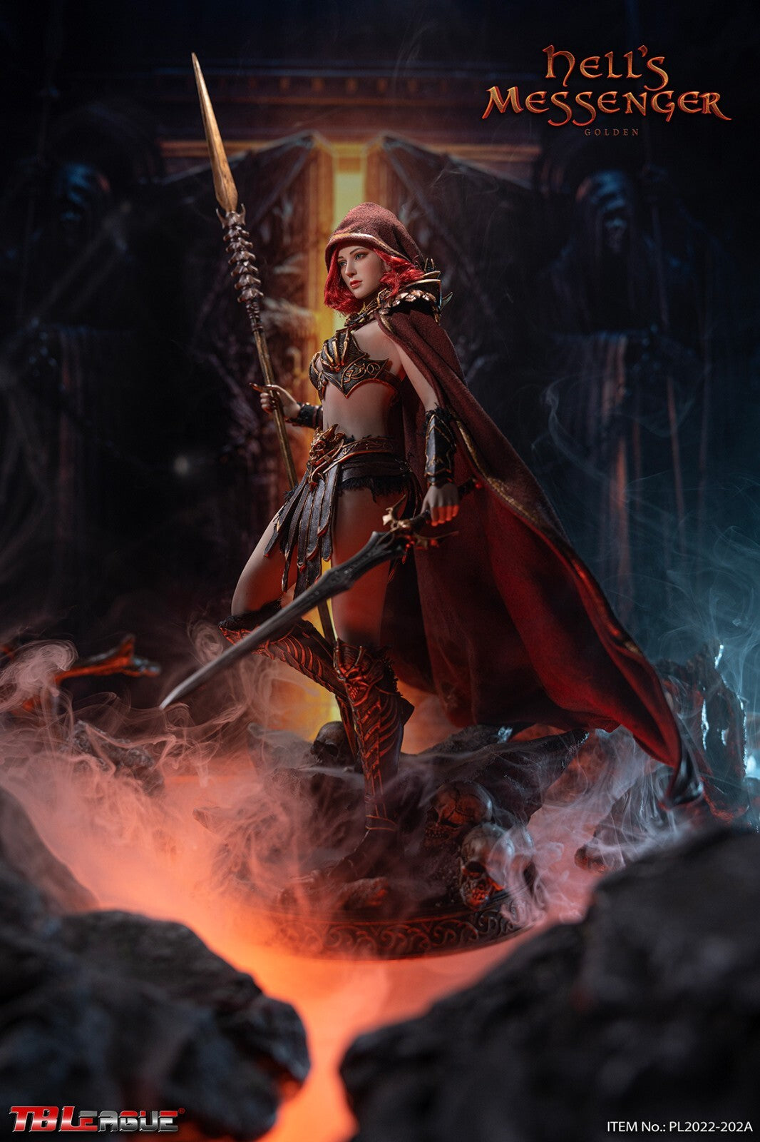 1:6 TBLeague PL2022-202A Hell’s Messenger Golden Female Sword for 12" Figures