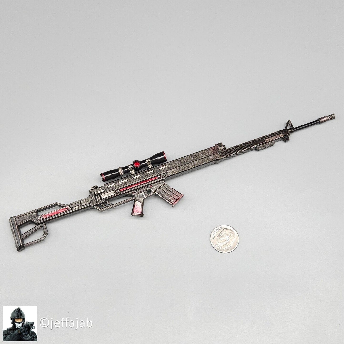 1:6 scale Create Models Female Sniper Girl Lan Sniper Rifle for 12" Figures