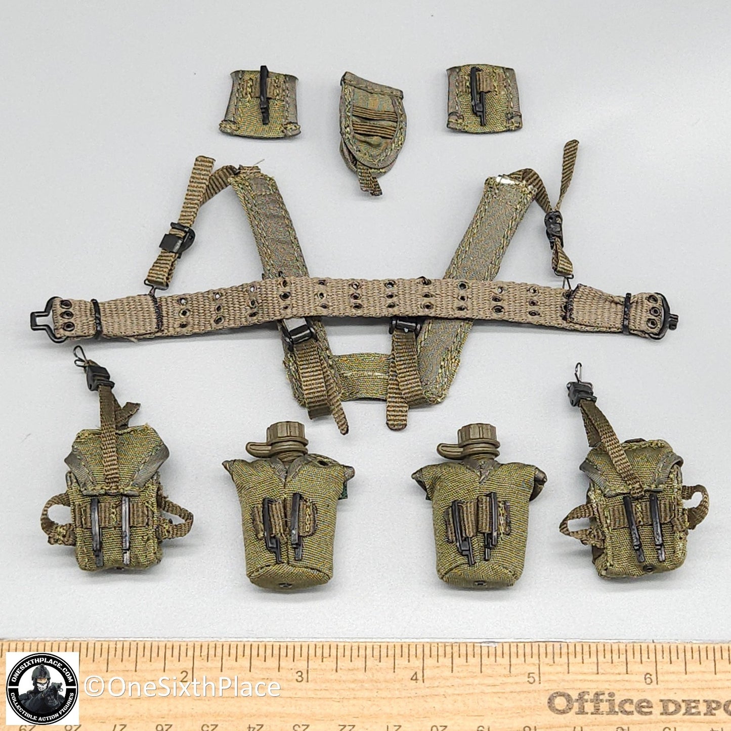 1:6 scale Toy Soldier Vietnam LRRP Kenn Miller M56 Belt Pouch Set for 12" Figure