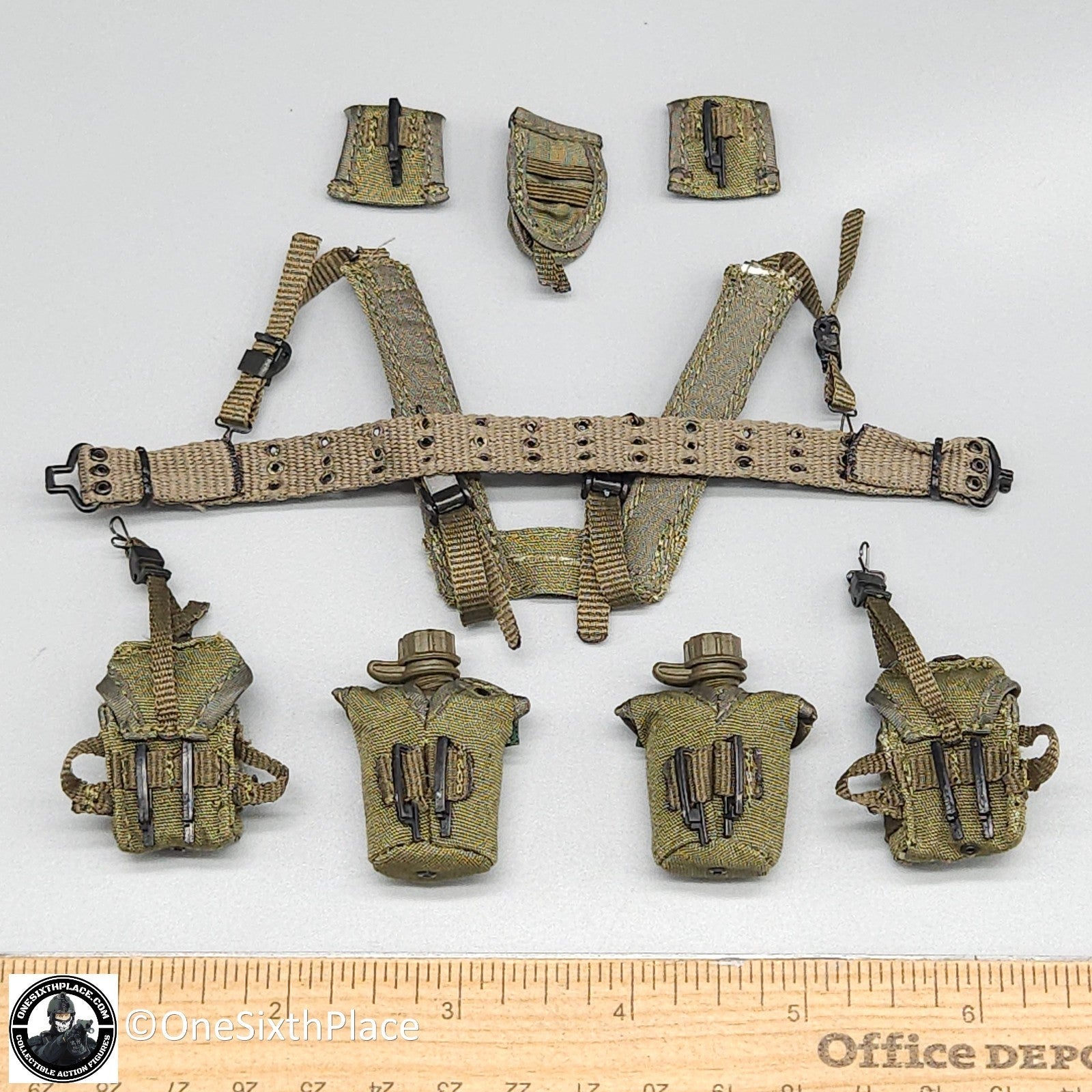 1:6 scale Toy Soldier Vietnam LRRP Kenn Miller M56 Belt Pouch Set for 12" Figure