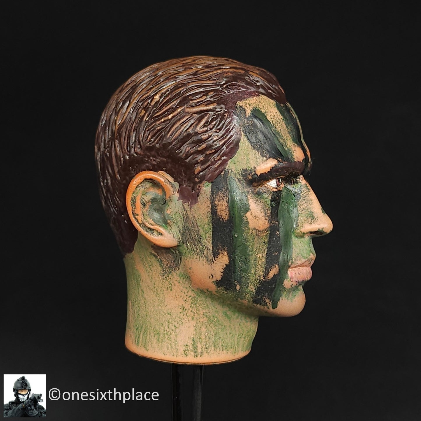 1:6 scale Dragon Custom Camo Face Head Sculpt for 12" Figures