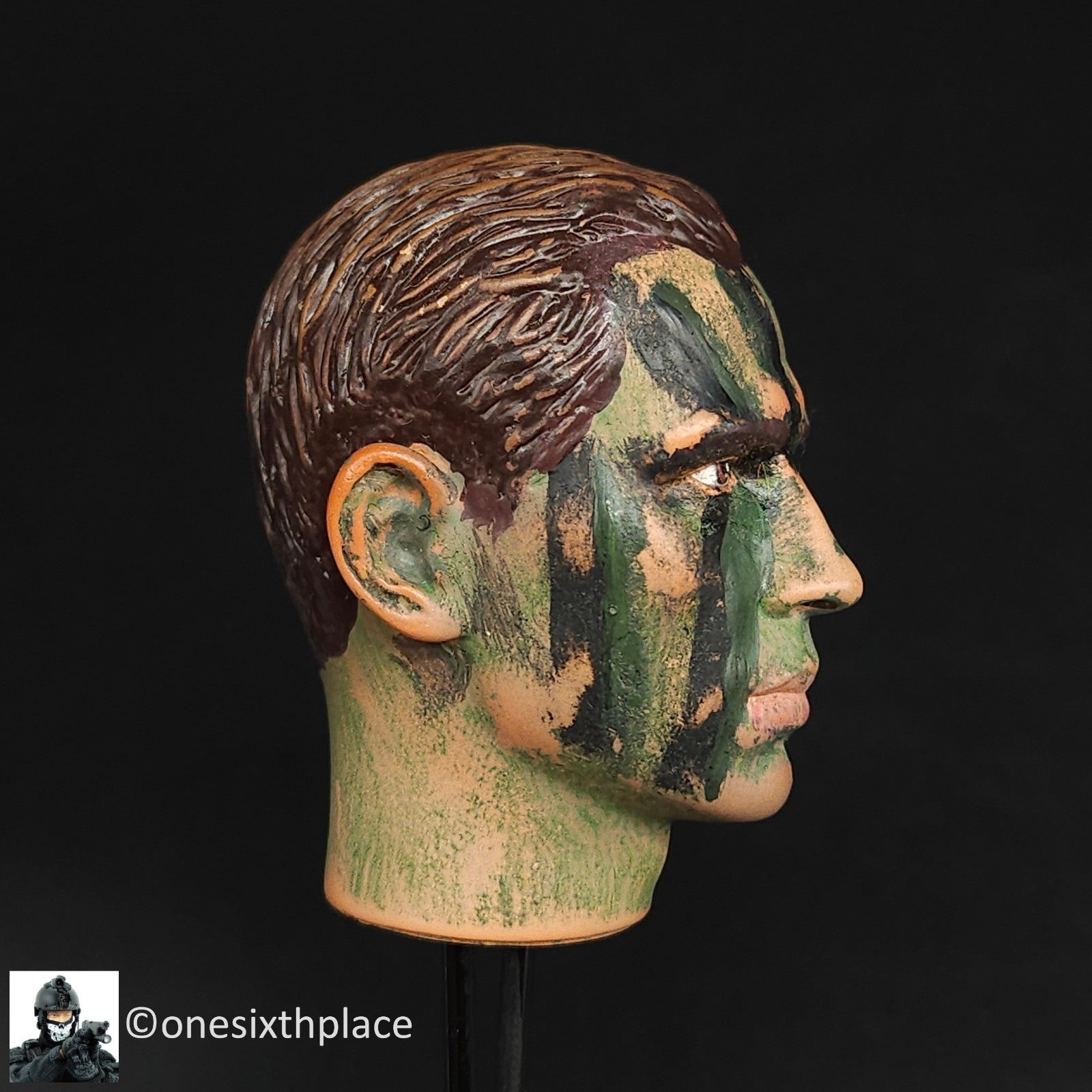 1:6 scale Dragon Custom Camo Face Head Sculpt for 12" Figures