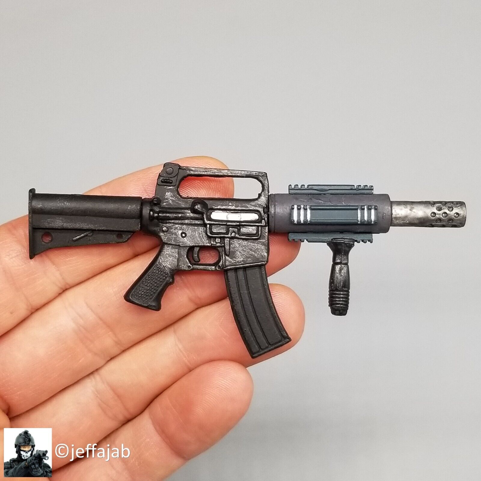 1:6 Ultimate Soldier M16 Rifle w/ Suppressor for 12" GI Joe BBI Dragon