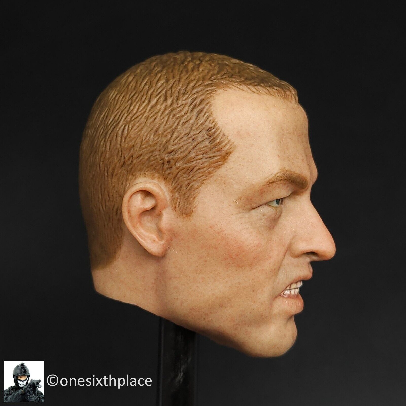 1:6 scale DamToys Russian OSN Police Male Head Sculpt for 12" Figures
