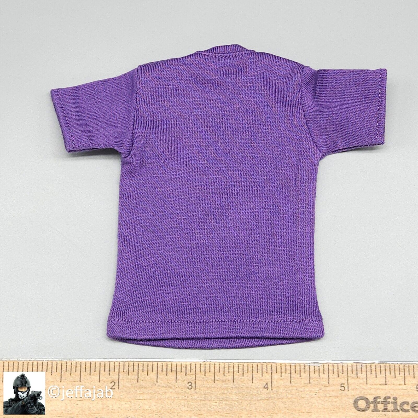 1:6 scale Mens #ENDALZ Purple T-Shirt for 12" Figures