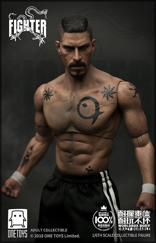 1:6 scale WorldBox King Fighter Version B Tattoo Male Body READ NOTES 12" Figure