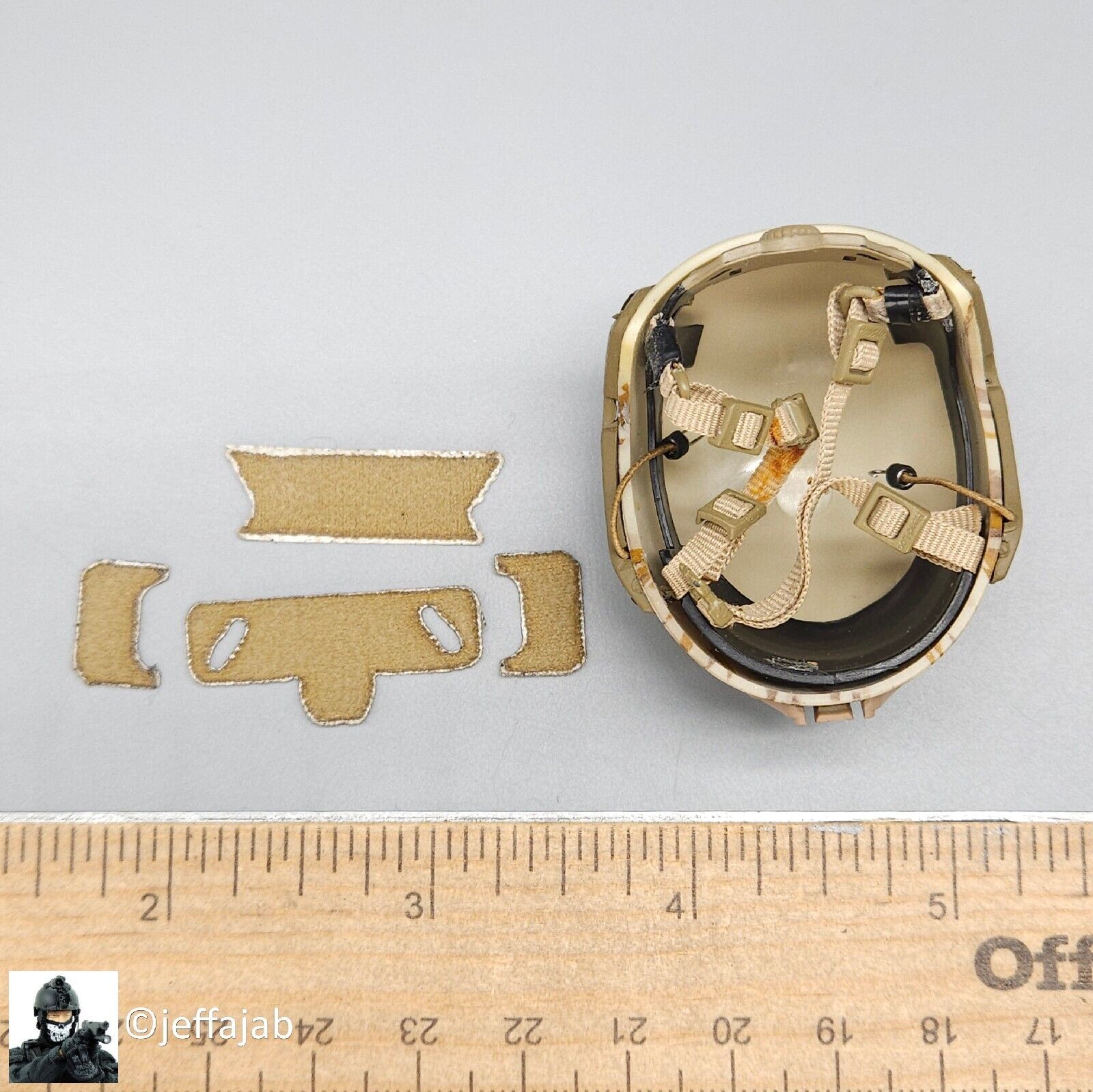 1:6 Soldier Story Navy SEAL AOR1 Camo FAST Helmet for 12" Figures