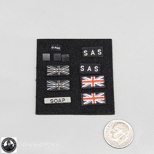 1:6 scale General's Armoury Bravo 7-1 Kill or Capture SAS Patches Set