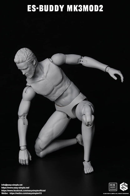 1:6 Easy & Simple MK3Mod2 Male Nude Body NEW STYLE for 12" Figures