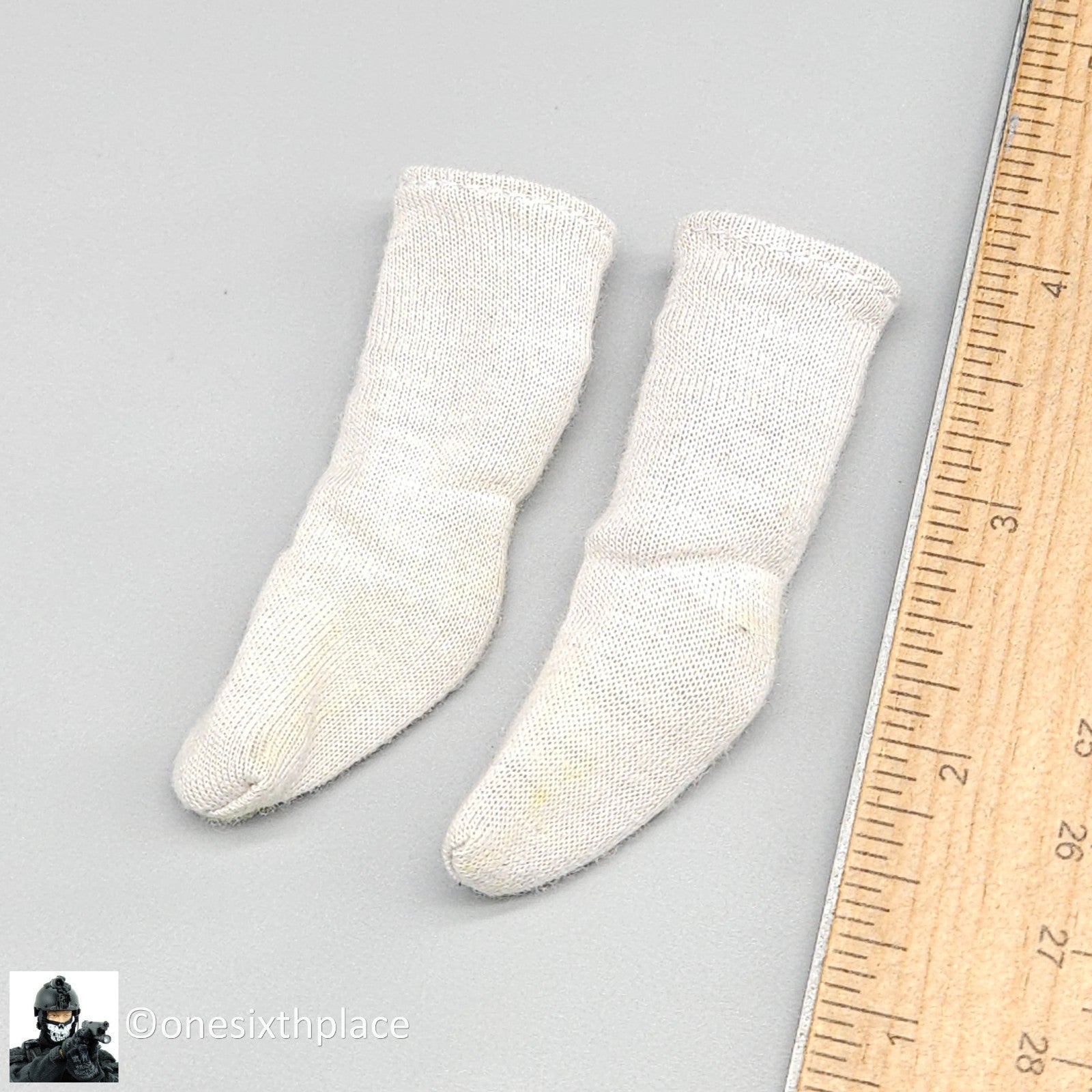1:6 scale Sideshow Civil War 29th Alabama White Socks for 12" Figures