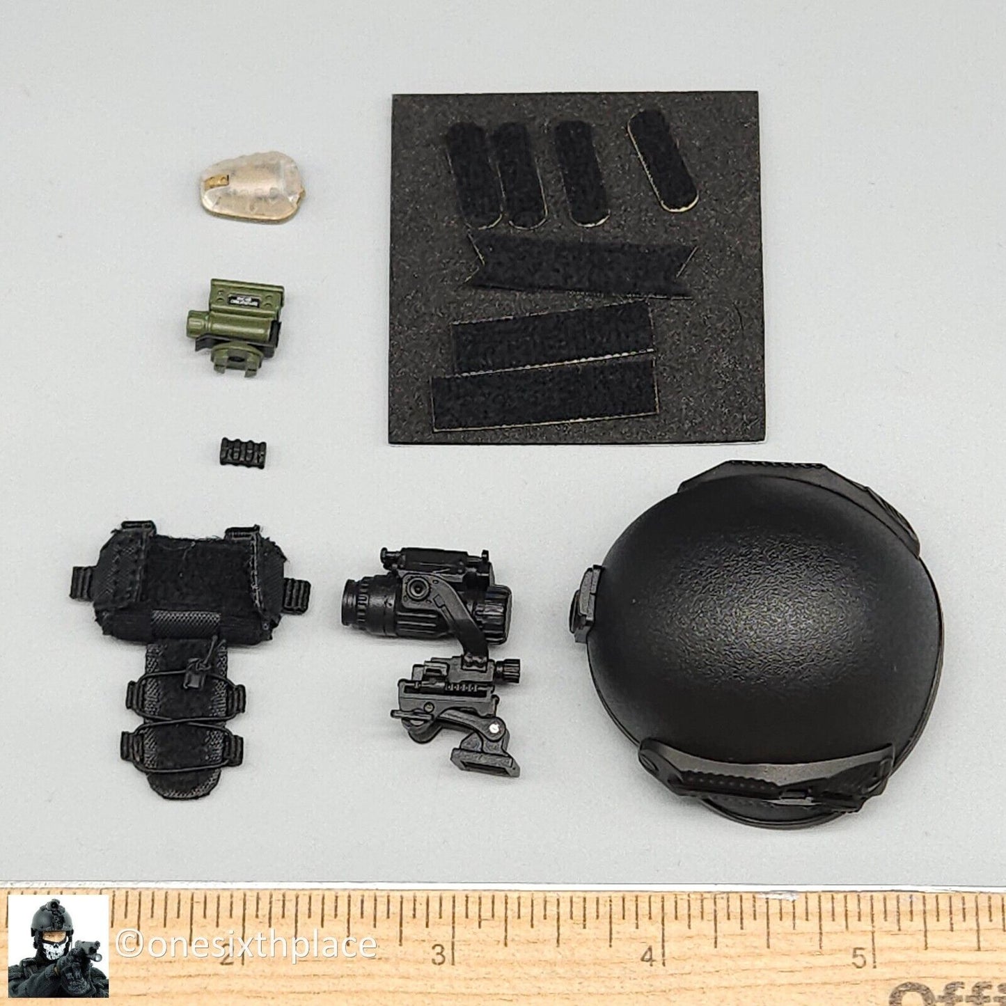 1:6 Easy & Simple Russian Rapid Response Unit SOBR Black Helmet w/ NVG