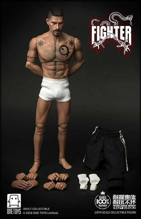1:6 scale WorldBox King Fighter Version B Tattoo Male Body READ NOTES 12" Figure