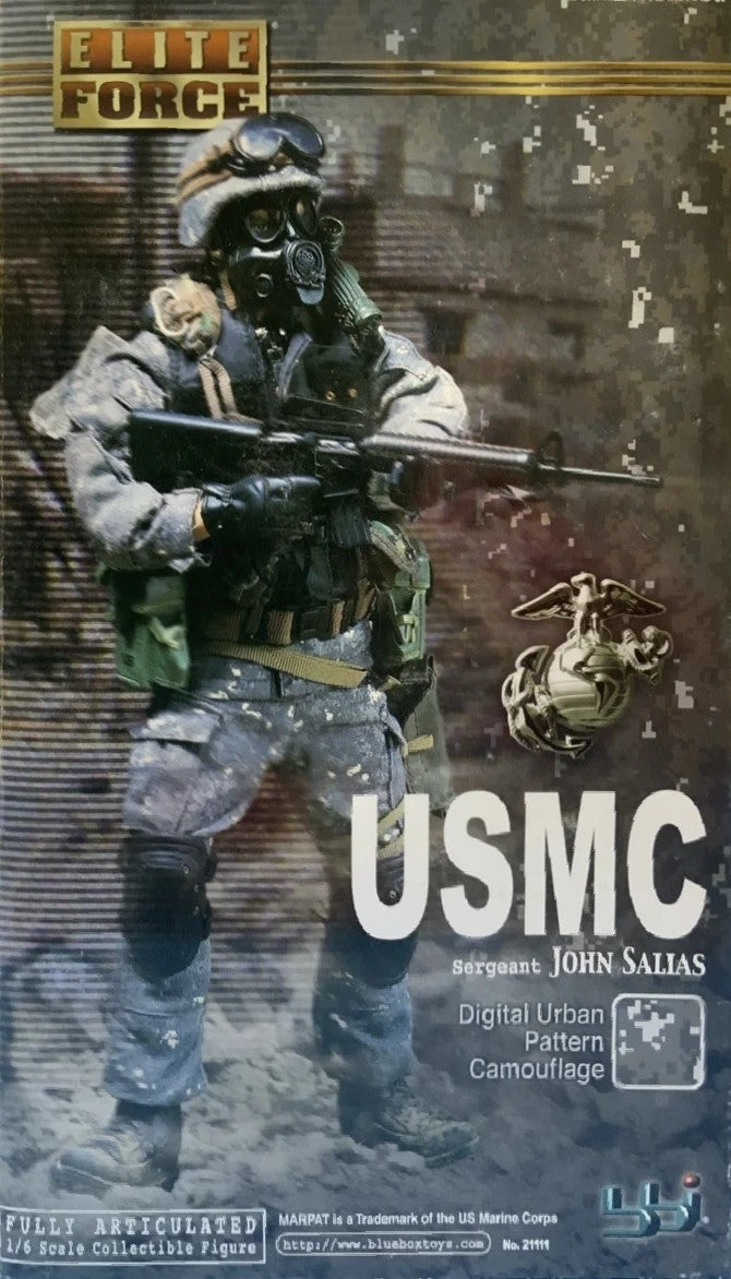 1:6 scale BBI USMC John Salias Black Combat Boots for 12" Figures