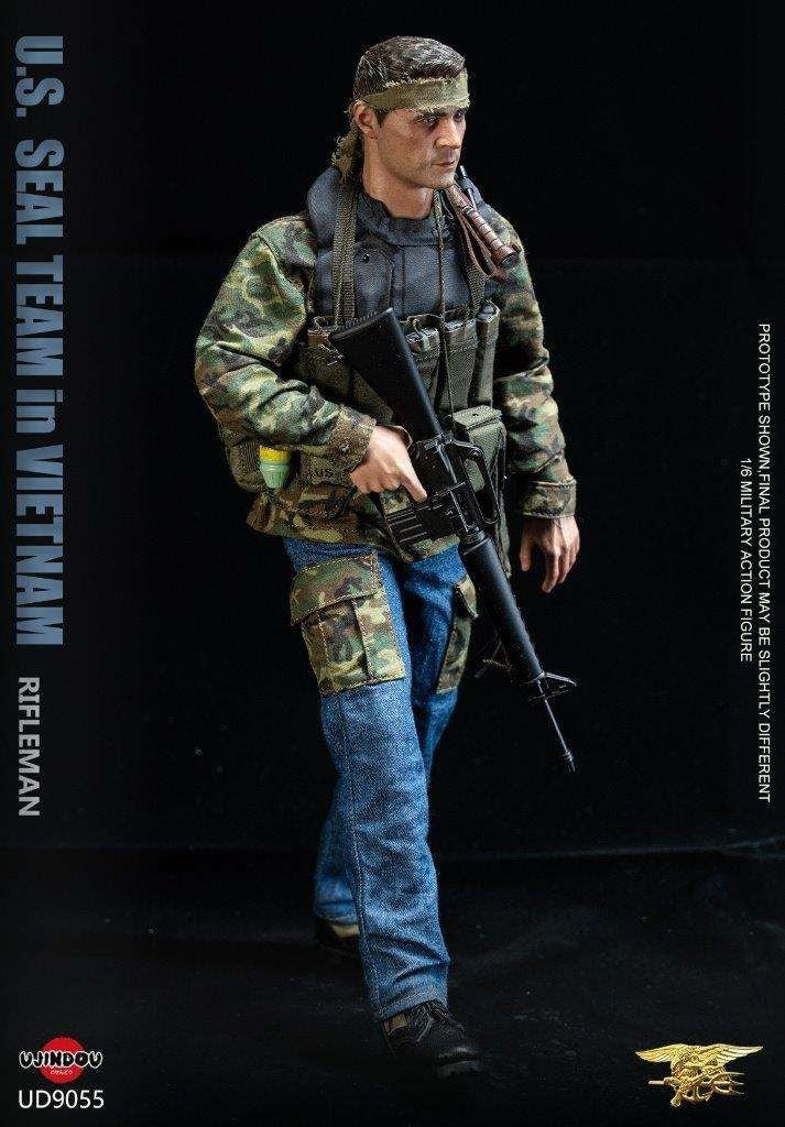 1:6 scale Ujindou US SEAL Team Rifleman in Vietnam Jeans Pants for 12" Figures