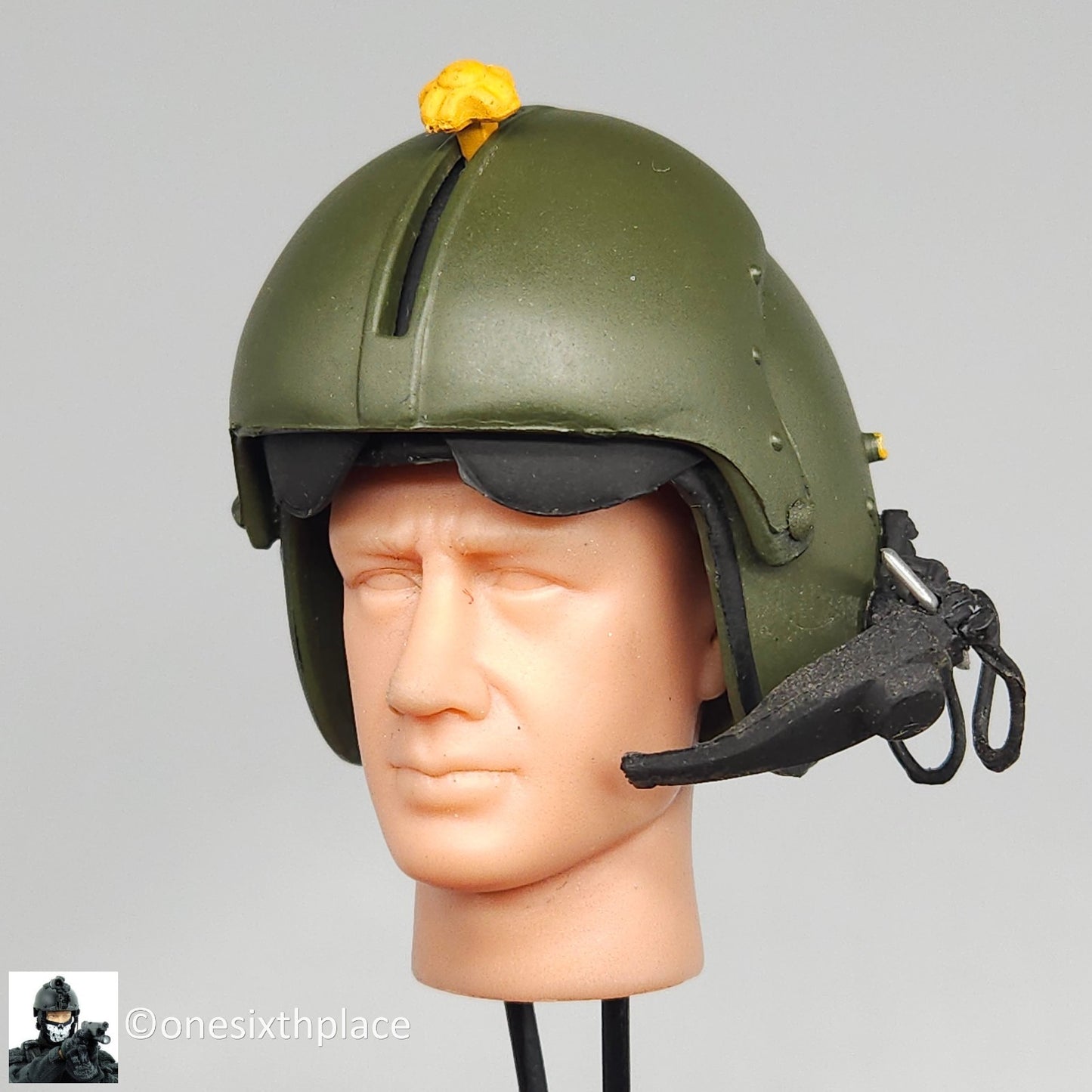 1:6 Ultimate Soldier US Vietnam Air Cavalry Helicopter Pilot Helmet 12" Figures