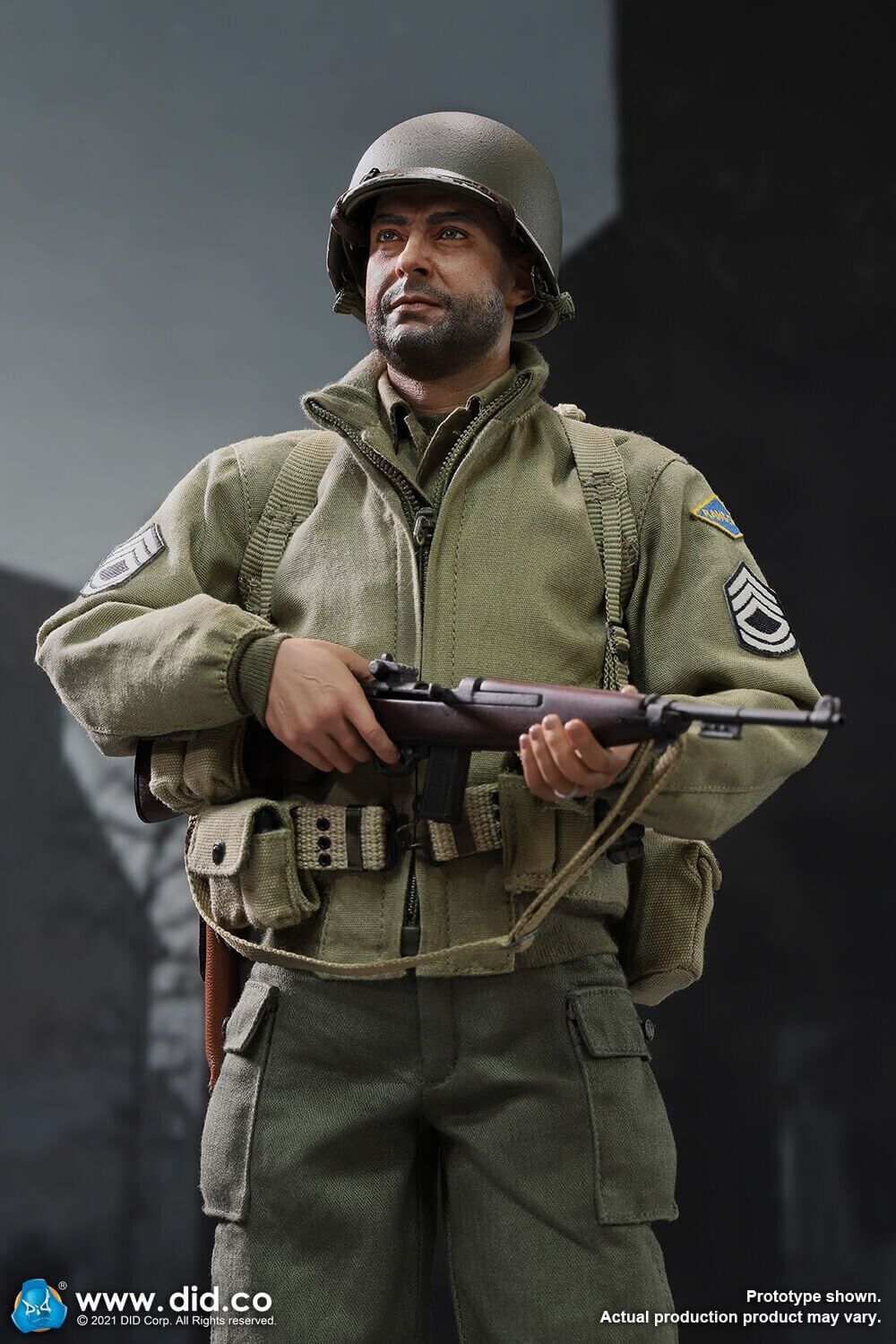 1:6 scale DiD WWII Sergeant Horvath M1 Carbine (Wood & Metal) for 12" Figures
